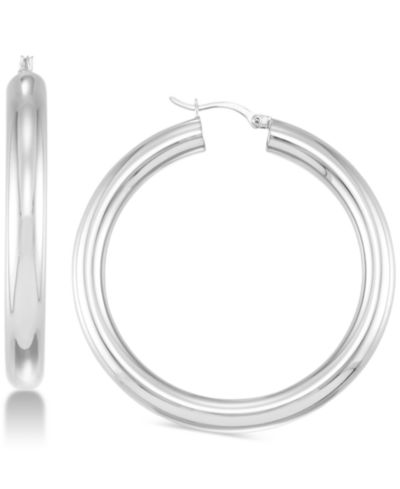 Серьги-кольца Simone I. Smith Polished