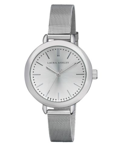 Laura Ashley Женские серебристые сетчатые часы