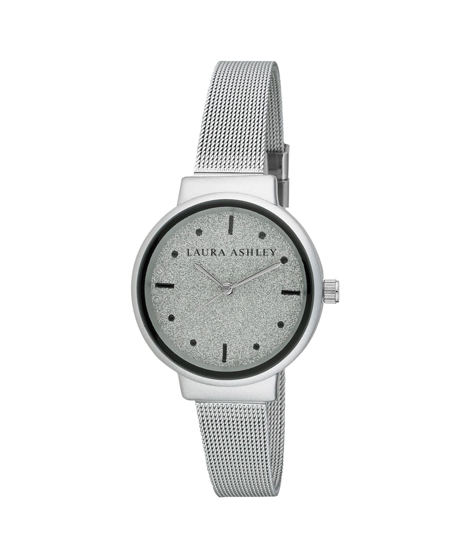 Часы Laura Ashley Spray Silver Mesh Powered Glitz Dial