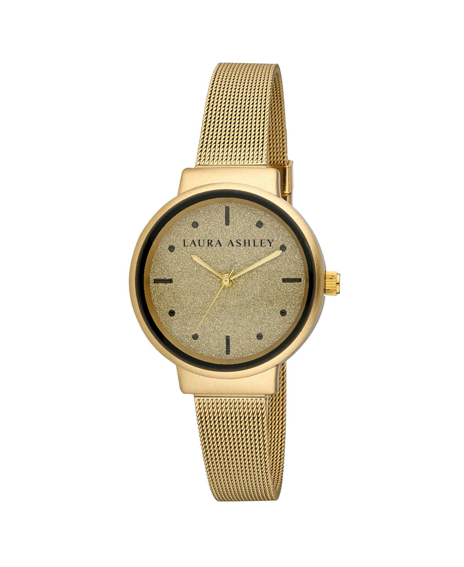 Laura Ashley Наручные часы Spray Gold Mesh Powered Glitz Dial