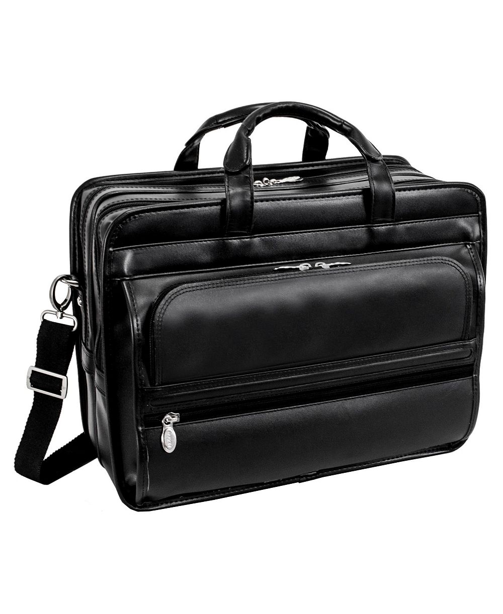 Mcklein Elston Checkpoint-Friendly Double Compartment Laptop Briefcase