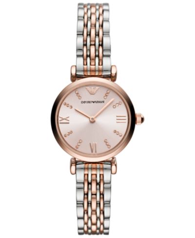 Emporio Armani Women's Two-Tone Stainless Steel Bracelet Watch 28mm
