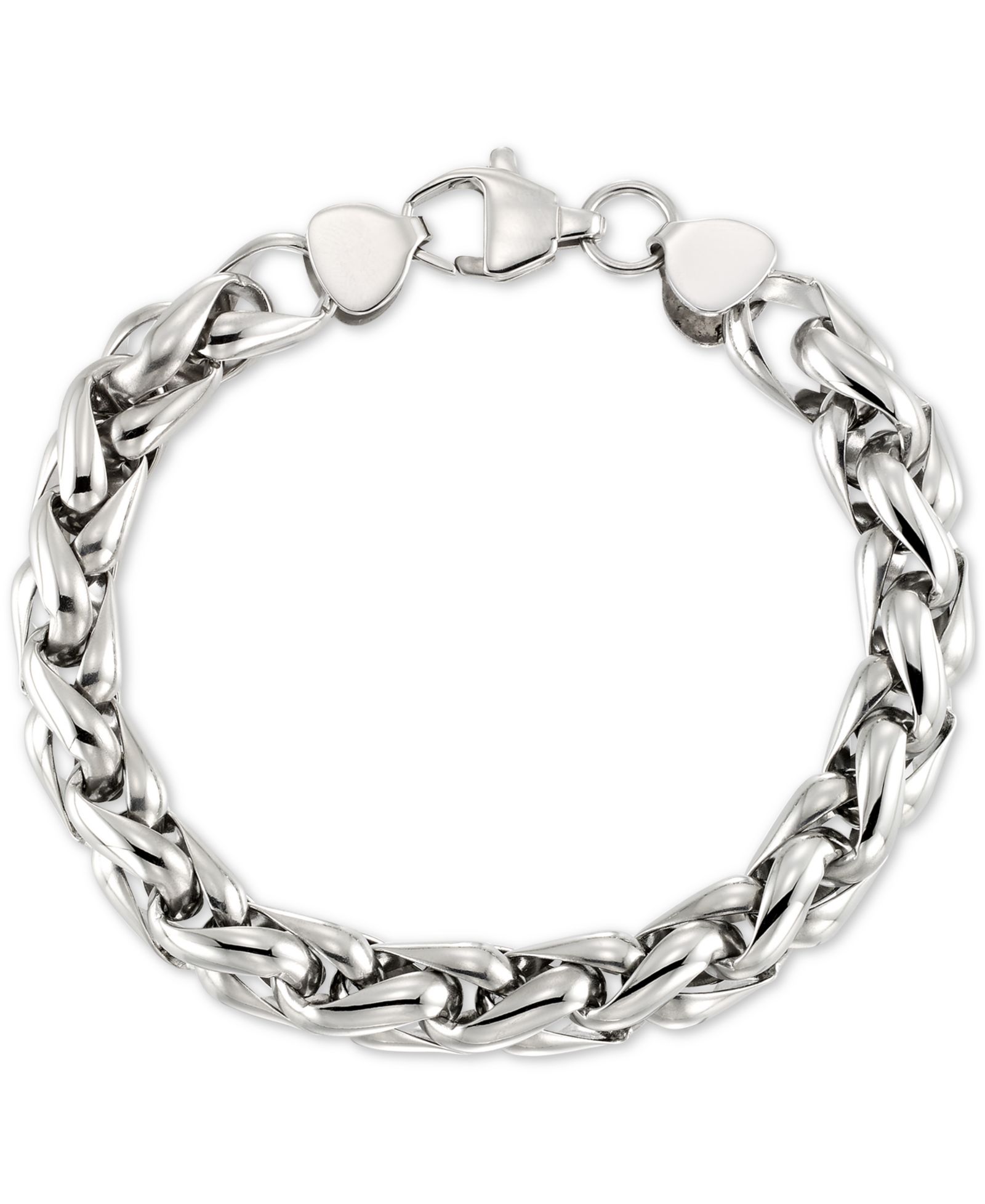 Браслет LEGACY for MEN by Simone I. Smith Interlocking Oval Link, Stainless Steel