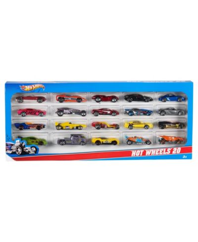 Hot Wheels набор из 20 игрушечных автомобилей в масштабе 1:64, стили могут отличаться