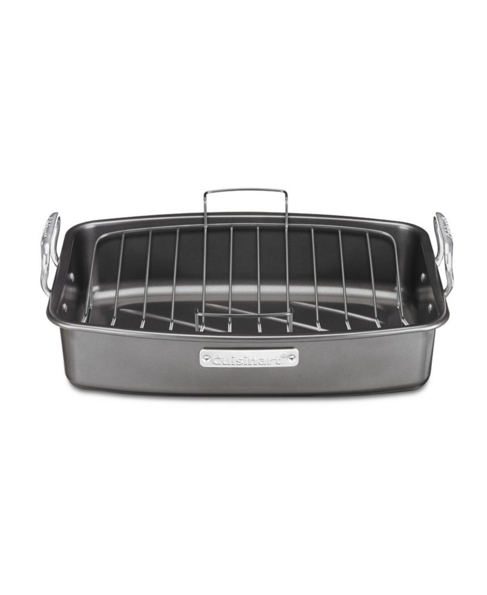 Cuisinart Aluminized Steel 17" x 13" Nonstick Roaster with V-Rack