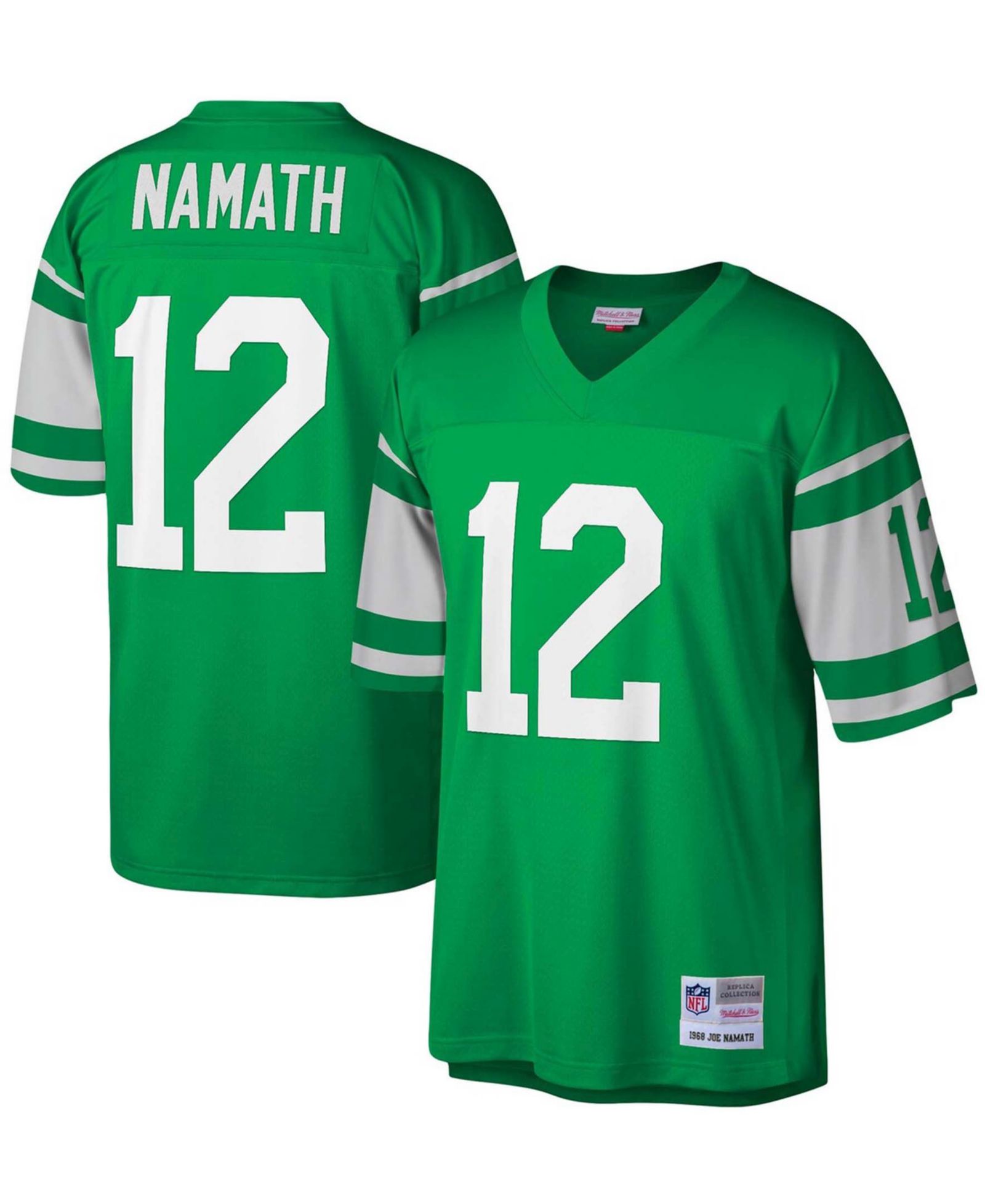 Мужская реплика джерси Men's Big and Tall Joe Namath Kelly Green New York Jets Legacy