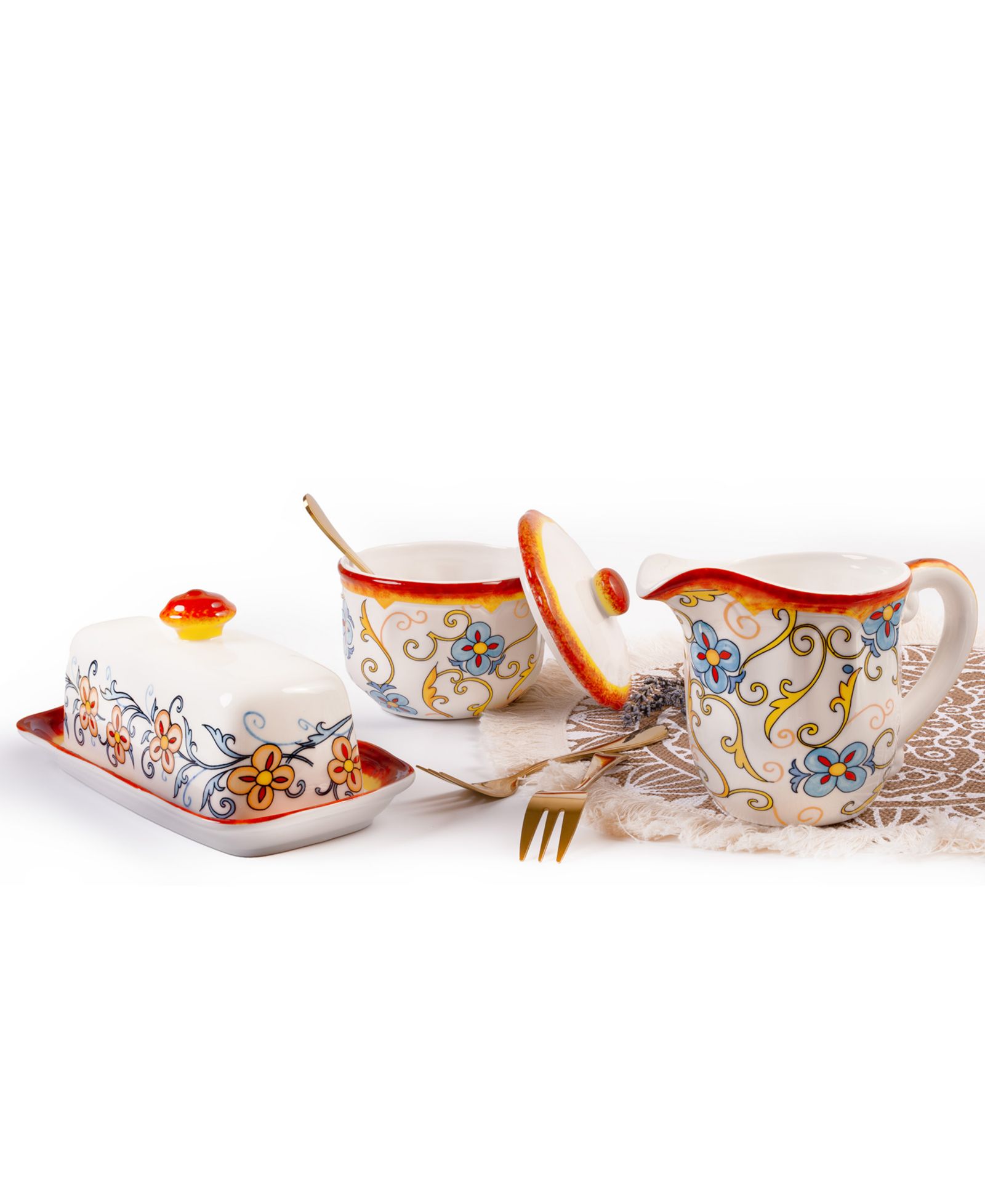 Набор аксессуаров для завтрака Euro Ceramica Duomo 3 шт