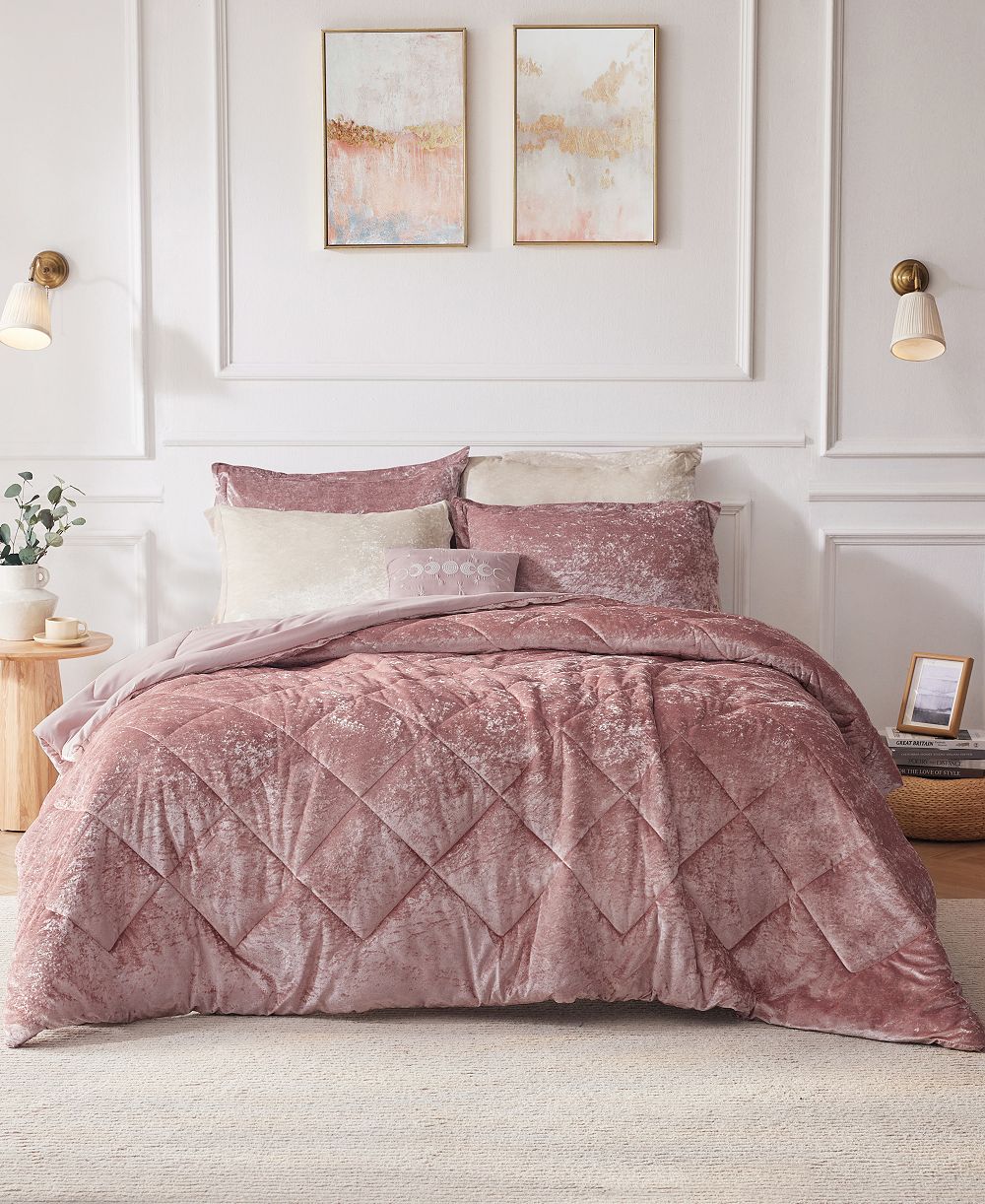 Intelligent Design Felicia Velvet 3-Pc. Comforter Set, Twin/Twin XL