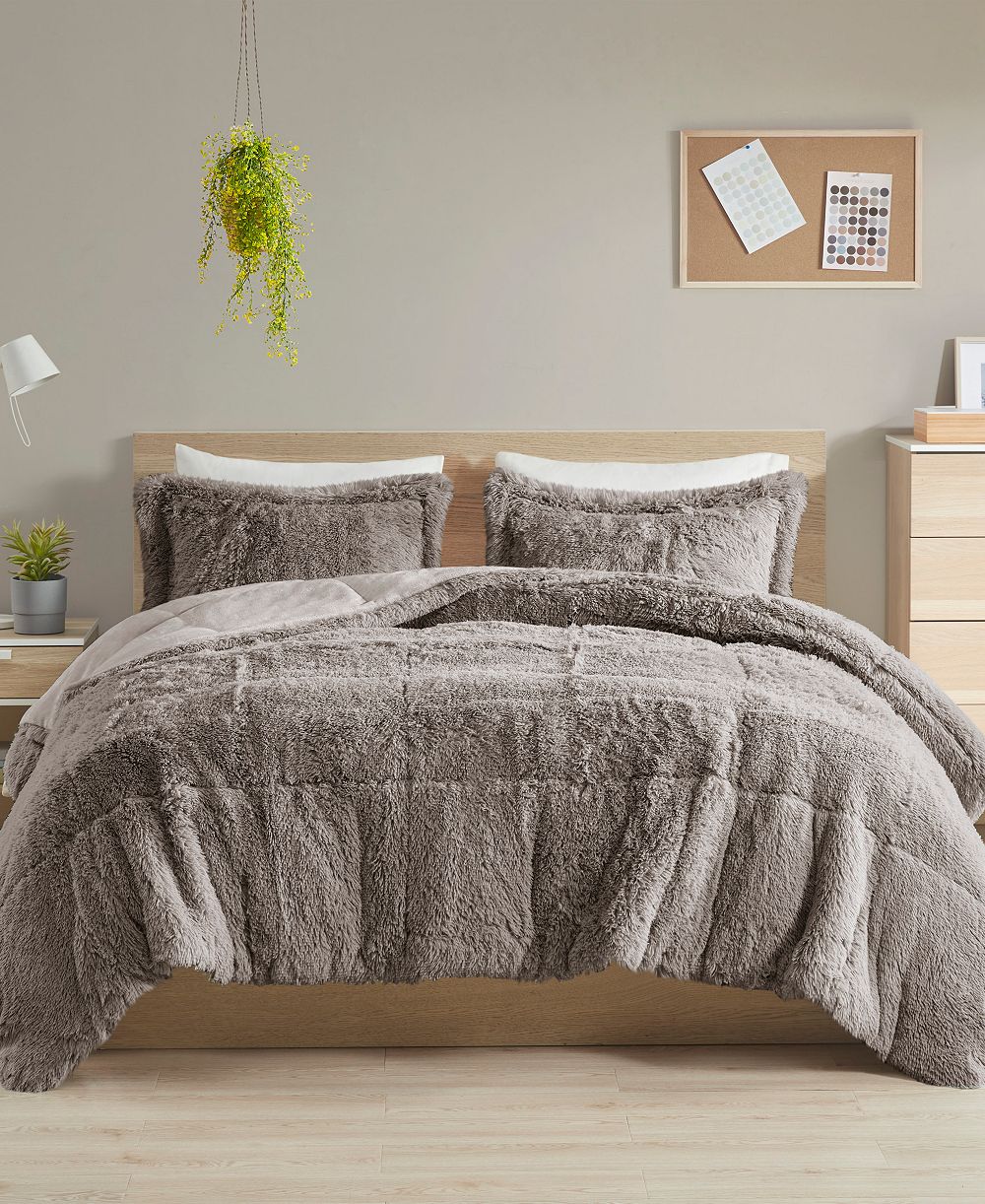 Intelligent Design Malea Shaggy Faux-Fur 2-Pc. Comforter Set, Twin/Twin XL