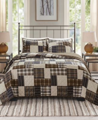 Madison Park Timber Reversible 3-Pc. Quilt Set, Full/Queen