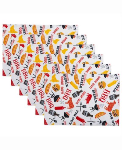 Набор уличных салфеток Design Imports BBQ Fun Print