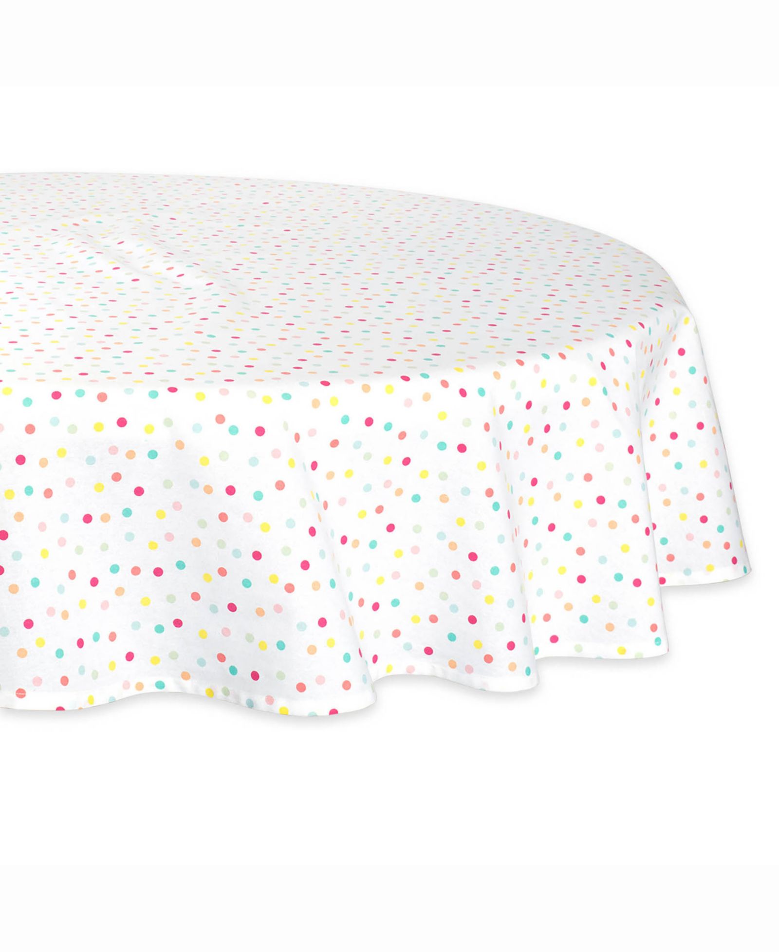 Multi Polka Dots Print Table cloth 70" Round