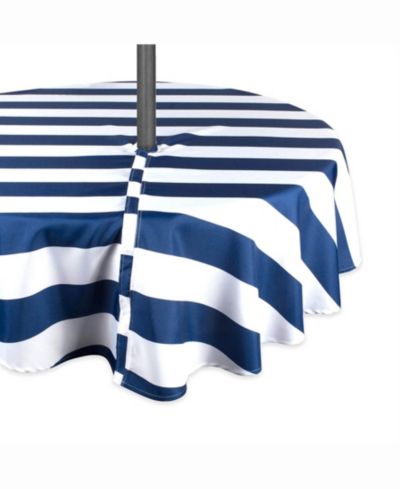 Скатерть для улицы Design Imports Nautical Blue Cabana Stripe 52" Round