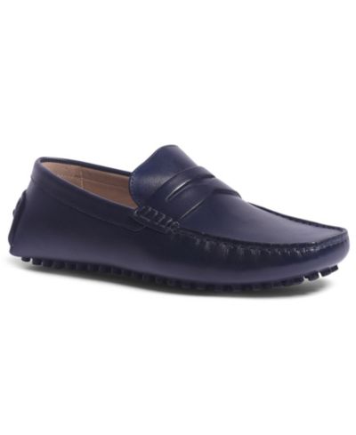 Navy Blue Leather