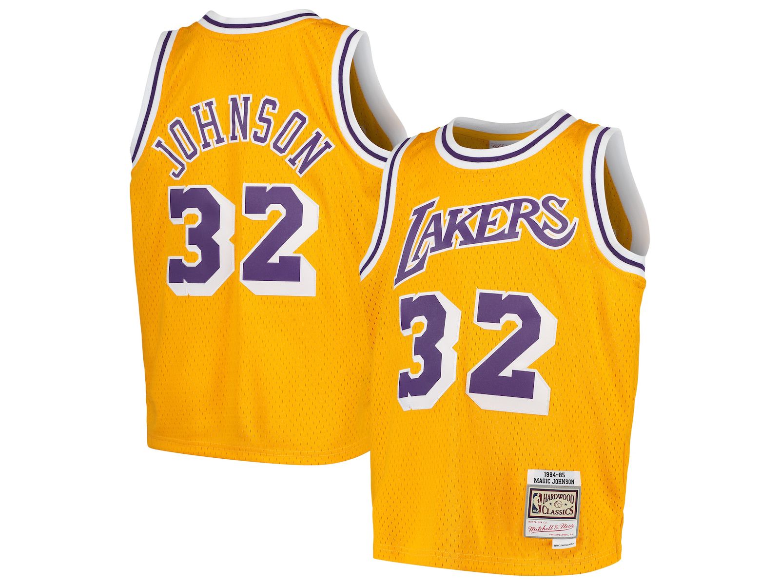 Mitchell & Ness джерси Magic Johnson Los Angeles Lakers Hardwood Classic Swingman для мальчиков