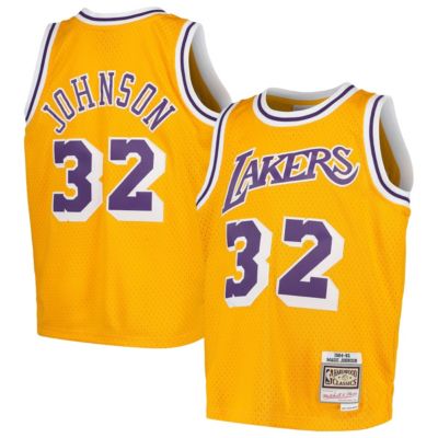 Mitchell & Ness джерси Magic Johnson Los Angeles Lakers Hardwood Classic Swingman для мальчиков