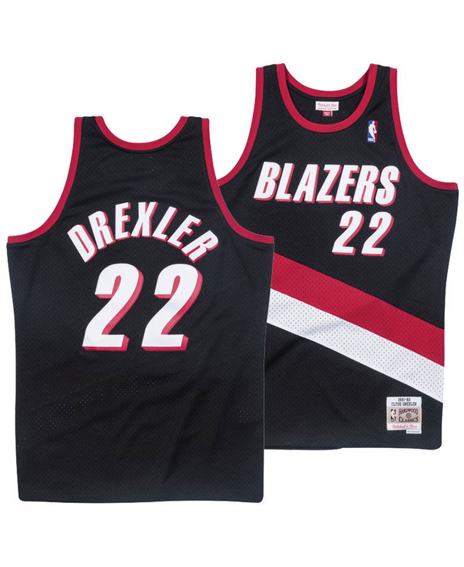 Детская джерси Mitchell & Ness Big Boys Clyde Drexler Portland Trail Blazers Hardwood Classic Swingman