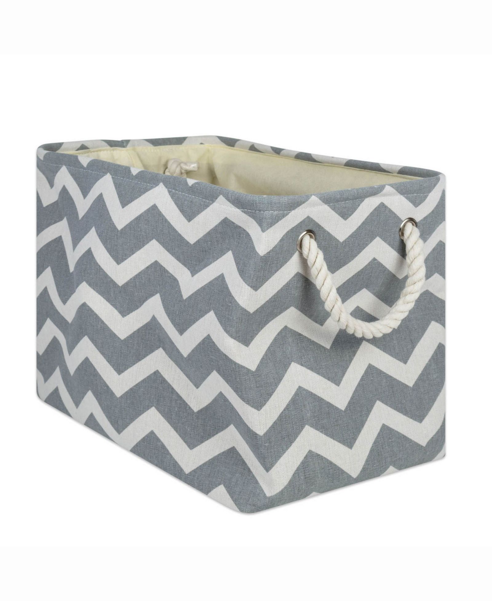 Design Import Storage Bin Chevron, Rectangle