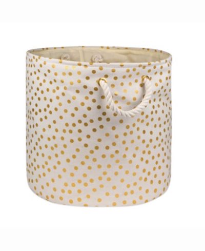 Design Import Storage Bin Dots, Round