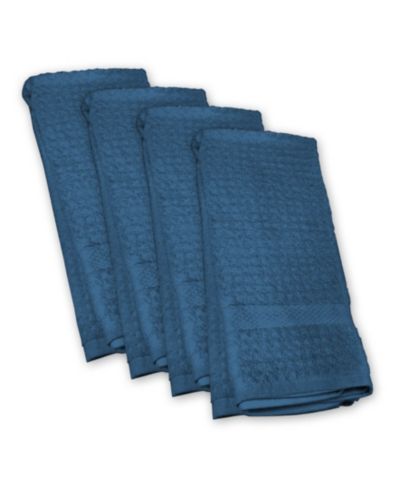 Solid Waffle Terry Dishtowel, Set of 4