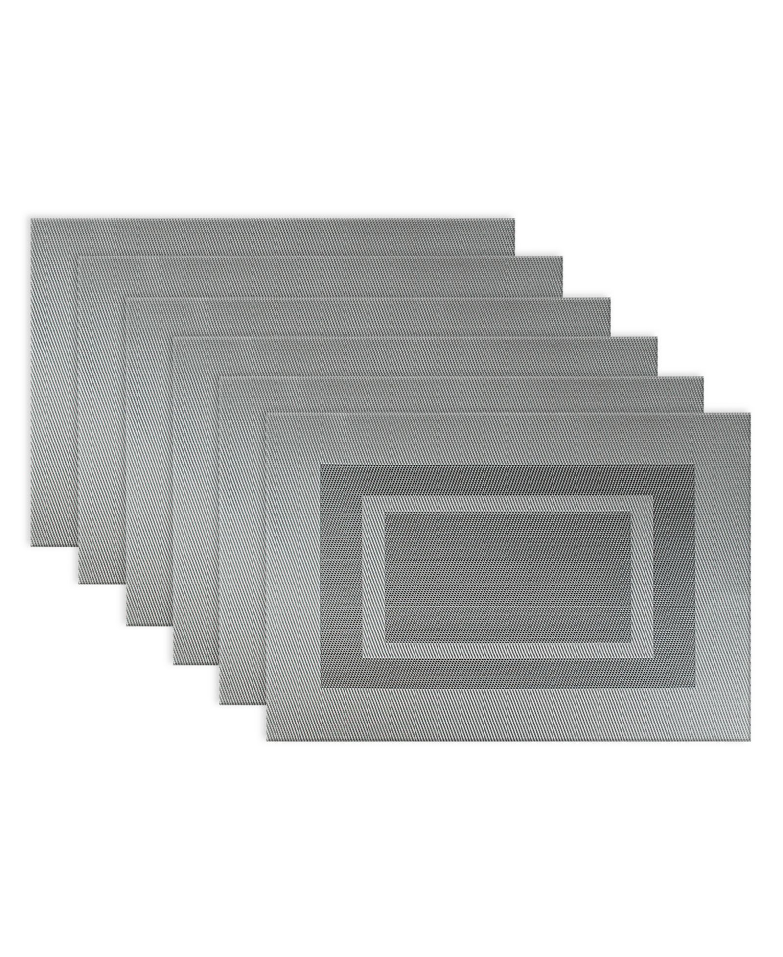 Под餐ная салфетка Polyvinyl Chloride Doubleframe Placemat, Set of 6