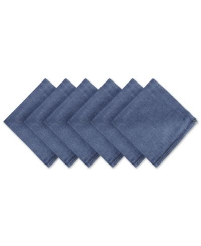 Denim вышитые джинсовые салфетки, набор из 6 шт