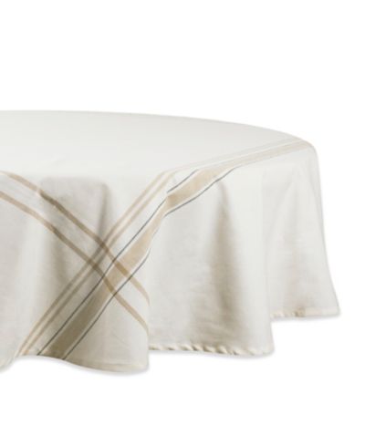 Скатерть в полоску Chambray, круглая, 70"