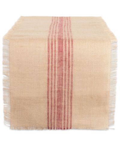 Скатерть-дорожка Barn Middle Stripe Burlap 14" x 72"