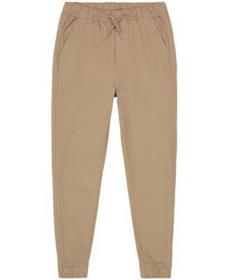 Nautica Big Boys Uniform Husky Evan Tapered-Fit Stretch Joggers with Reinforced Knees