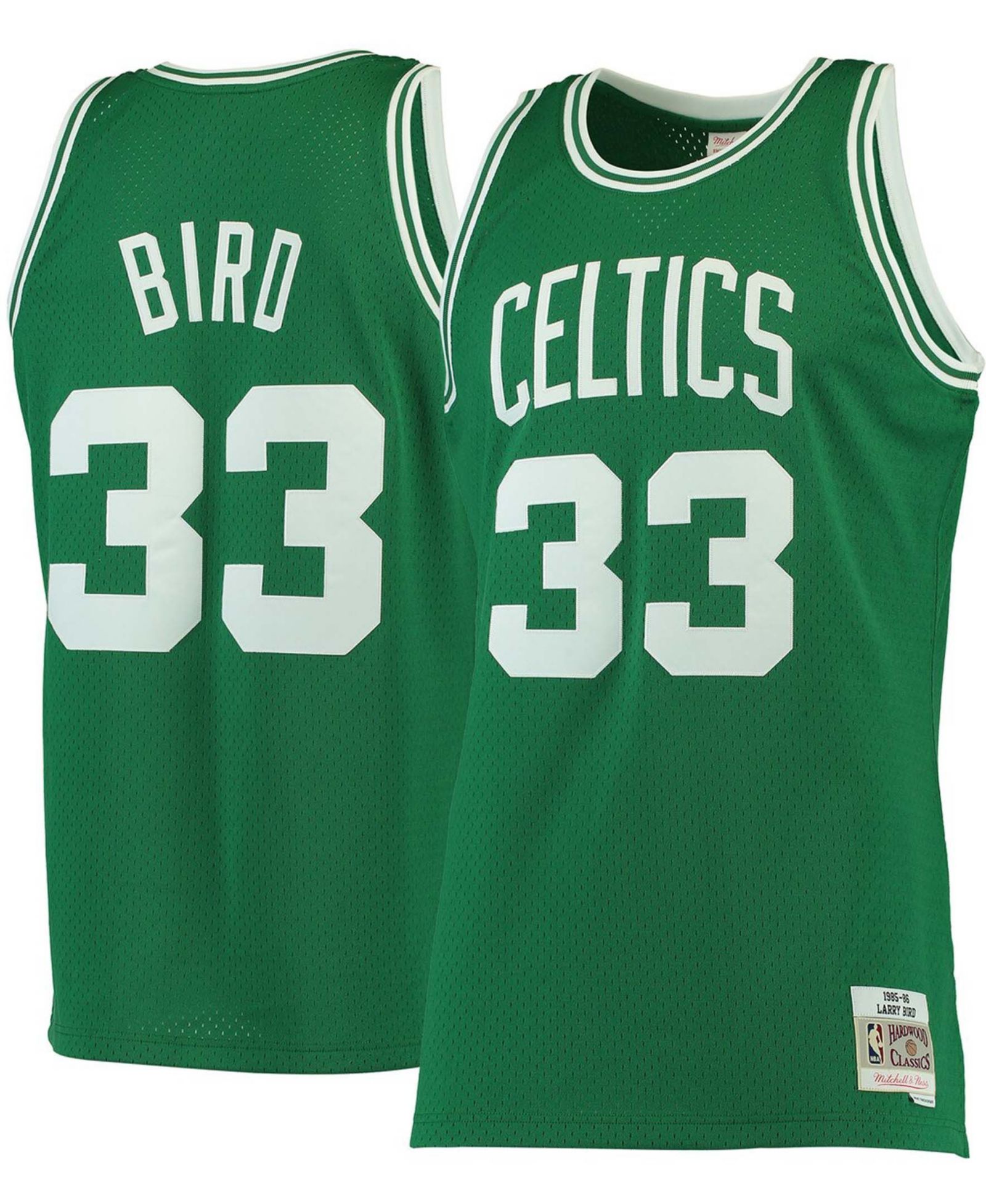 Мужская джерси Mitchell & Ness Larry Bird Boston Celtics 1985-86 Hardwood Classics