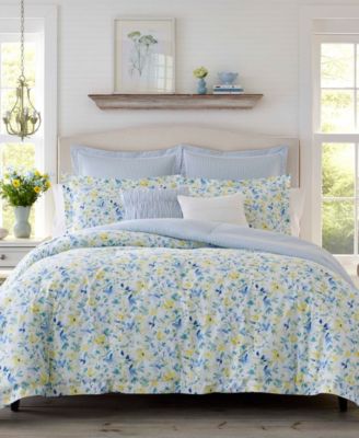 Laura Ashley Nora Reversible 6-Pc. Comforter Set, King
