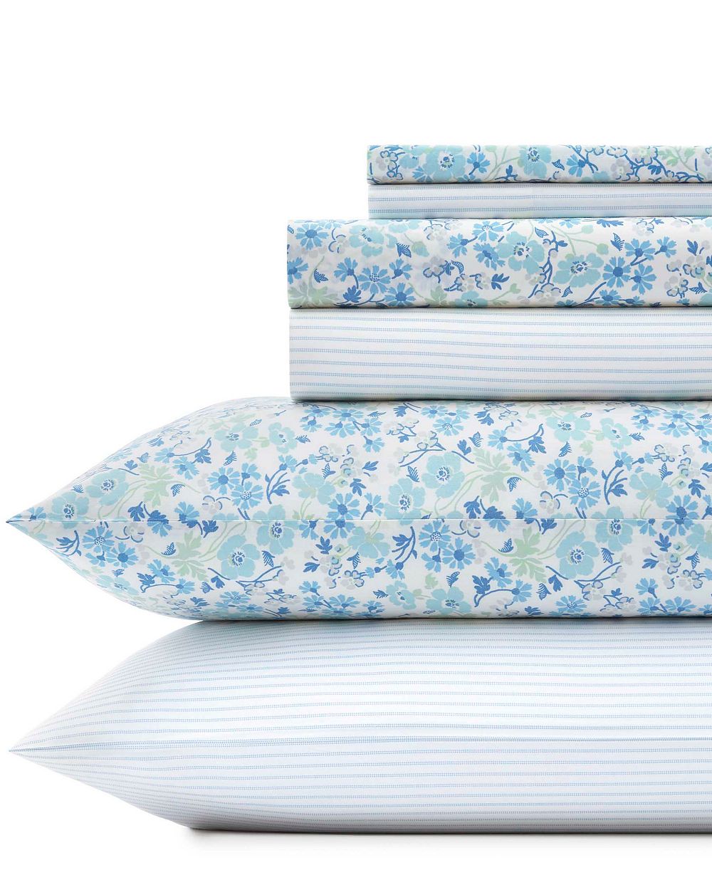 Laura Ashley Jaynie полосатый комплект постельного белья, Queen