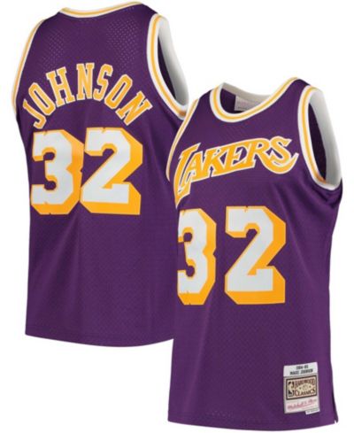 Mitchell & Ness Мужская джерси Magic Johnson Los Angeles Lakers 1984-85 Hardwood Classics