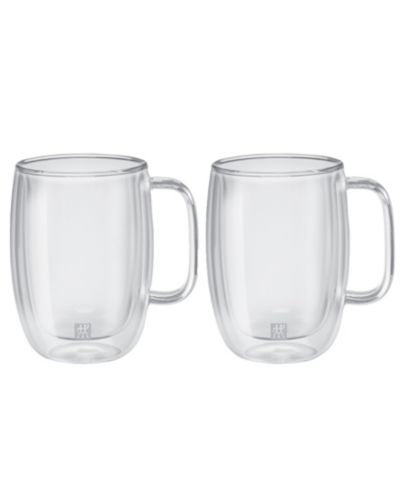 ZWILLING Sorrento Plus стеклянные кружки для латте, набор из 2 шт