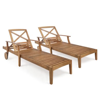 Noble House шезлонг Perla Outdoor Chaise Lounge (Set of 2)