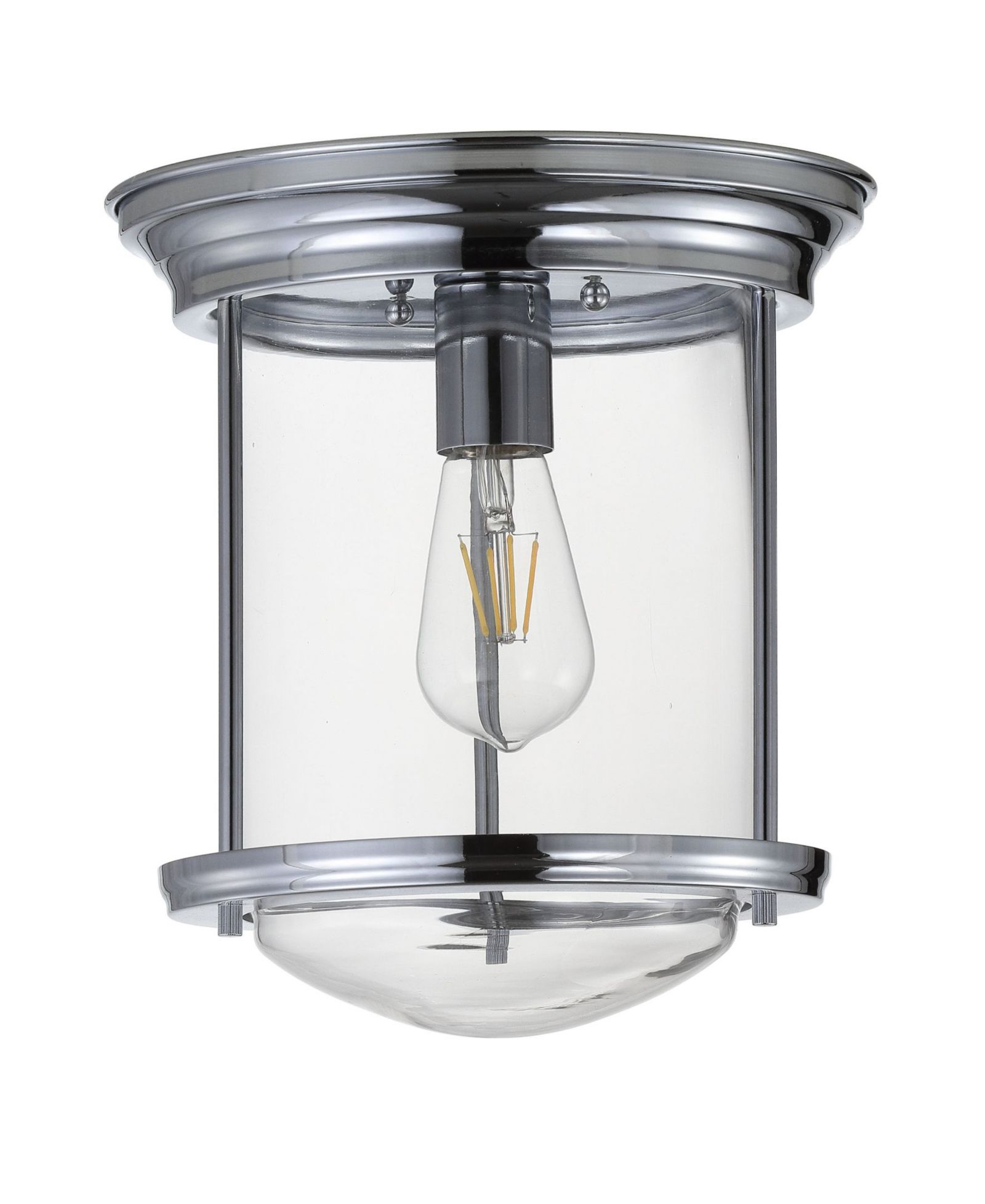 JONATHAN Y Savannah 10.25" LED Flush Mount
