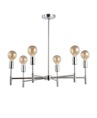 JONATHAN Y Turing 17.75" Adjustable Height LED Pendant
