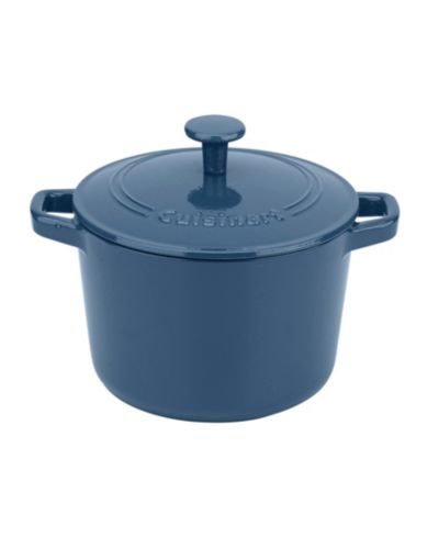 Chefs Classic Enameled Cast Iron 3-Qt. Round Covered Casserole