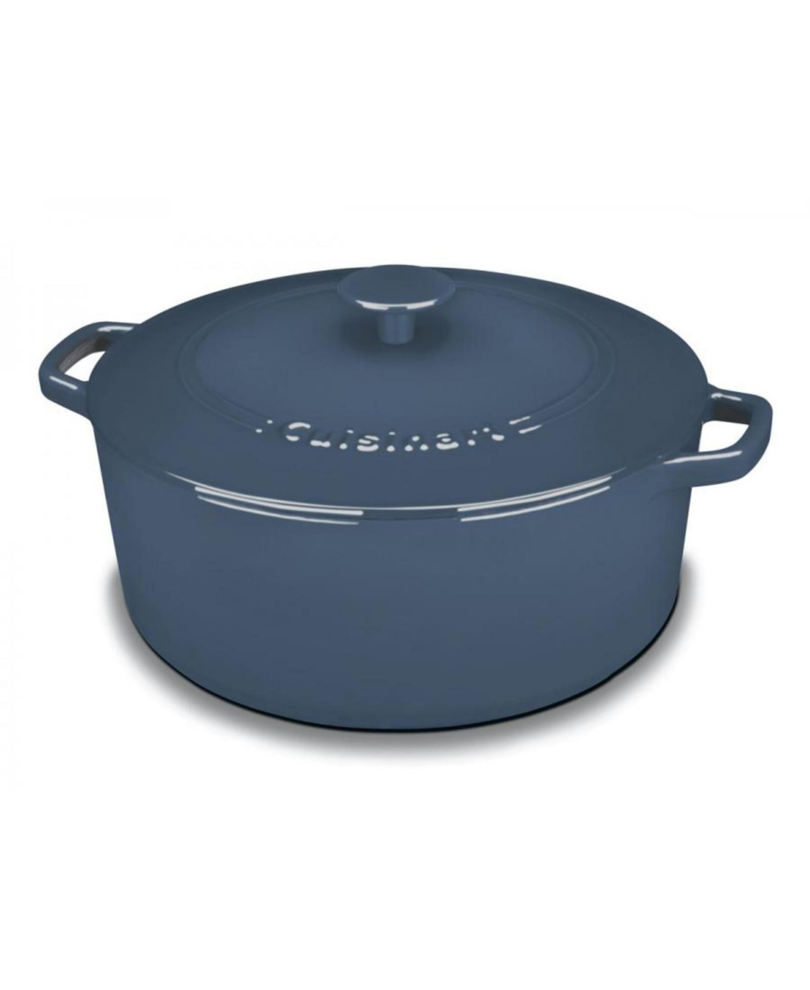Cuisinart Chefs Classic эмалированная чугунная кастрюля, 7-Qt. Round Covered