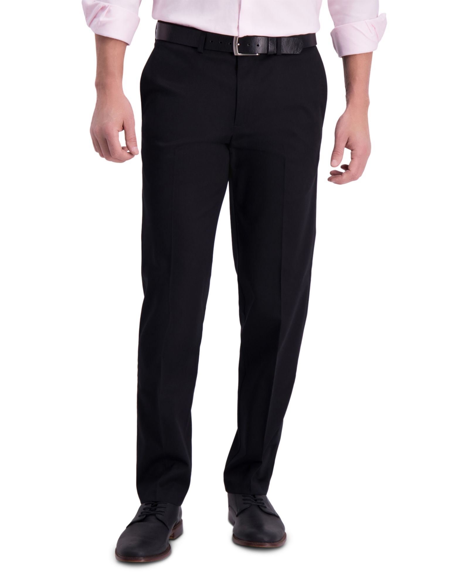 Haggar Men’s Iron Free Premium Khaki Straight-Fit Flat-Front Pant