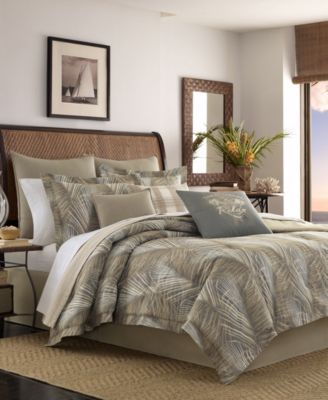 Tommy Bahama Home Raffia Palms Reversible Comforter Set, Queen