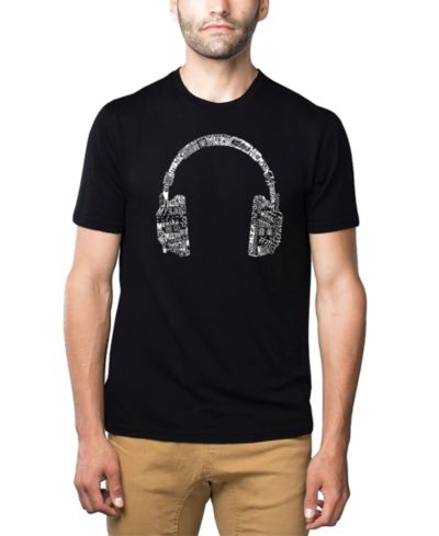 Мужская футболка LA Pop Art с принтом Headphones