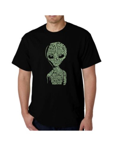 LA Pop Art Mens Word Art T-Shirt - Area 51