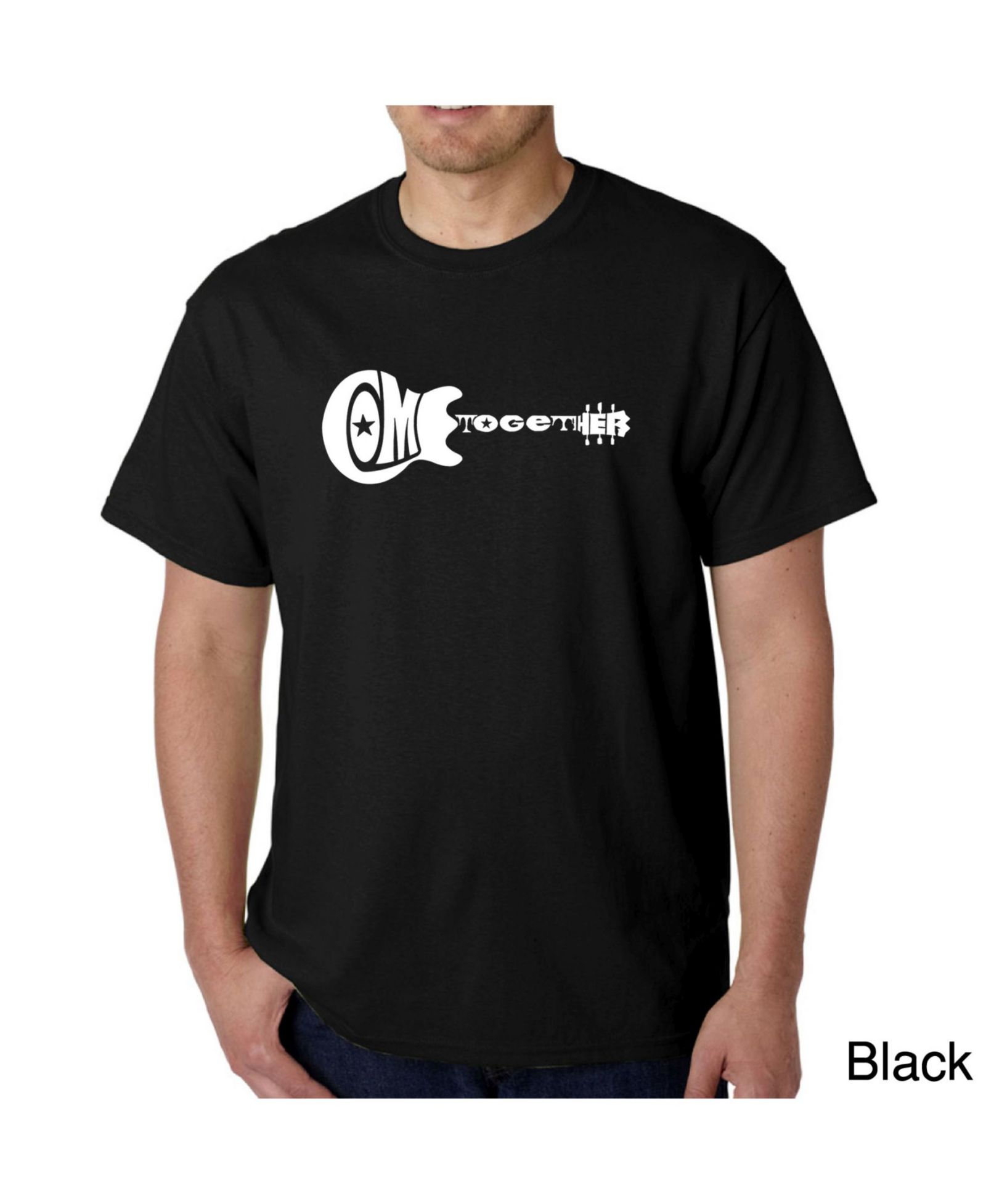 LA Pop Art Mens Word Art T-Shirt - Come Together