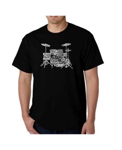 Мужская футболка LA Pop Art Word Art - Drums