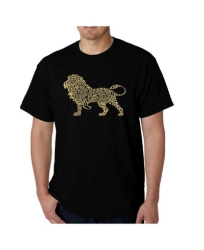 Мужская футболка LA Pop Art Word Art - Lion