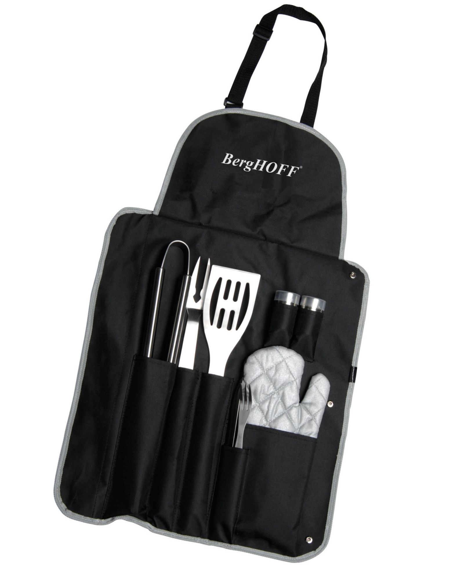 BergHOFF Cubo 9-Pc. Stainless Steel BBQ Set with Wrap