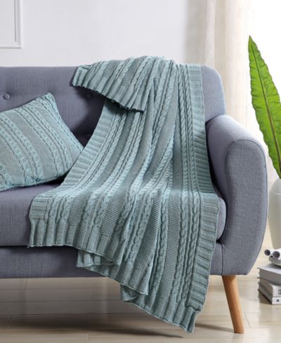 VCNY Home Dublin Cable Knit Throw, 50" x 70"