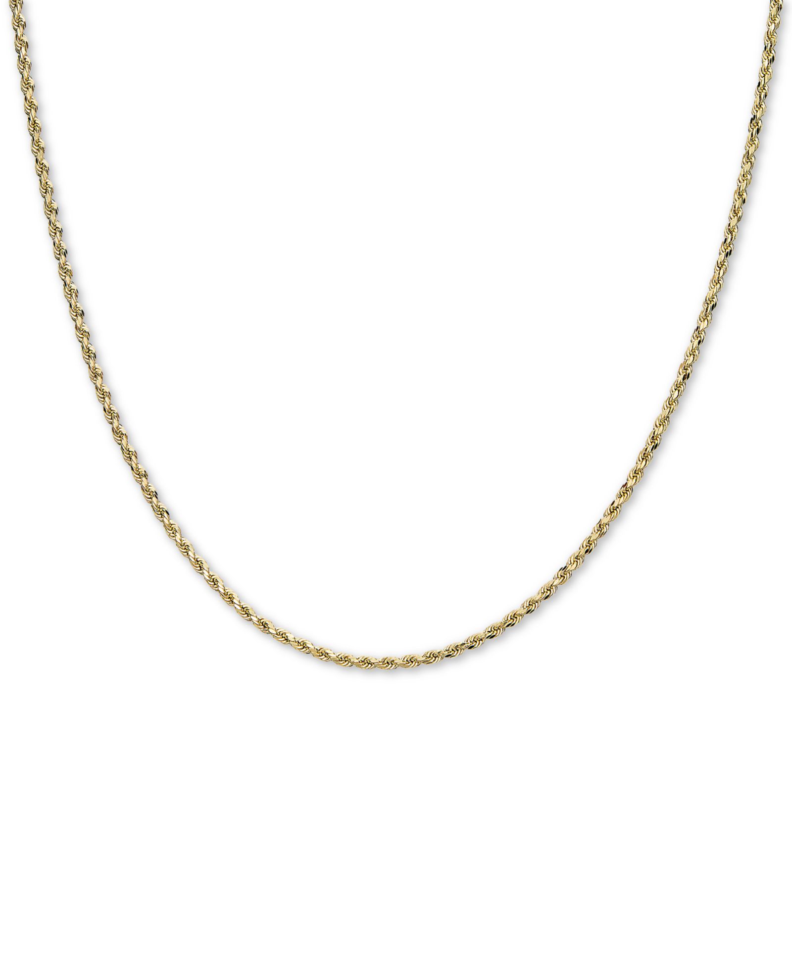 Колье Diamond Rope Chain 18" в 10k Gold