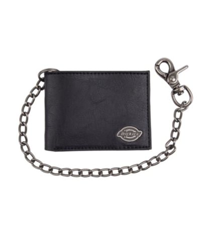 Мужской кошелек Dickies Security Leather Slimfold с цепочкой